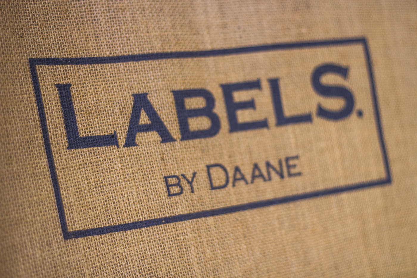 Labels By Daane Logo on cotton